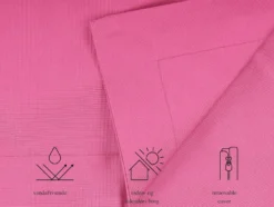 Sækkestol 300 L FUZZY 140 cm 180 cm Fuchsia