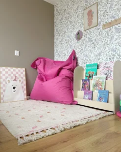 Sækkestol 300 L FUZZY 140 cm 180 cm Fuchsia