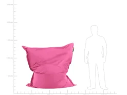Sækkestol 300 L FUZZY 140 cm 180 cm Fuchsia