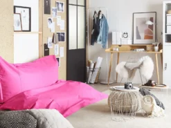Sækkestol 600 L FUZZY 180 cm 230 cm Fuchsia