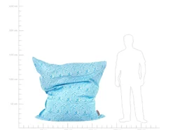 Sækkestol 300 L FUZZY 140 cm 180 cm Himmelblå