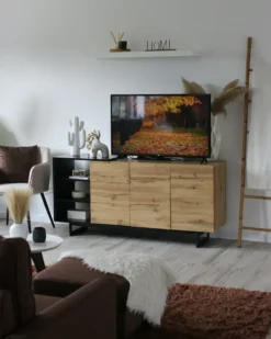 Skænk FIORA Brun/sort