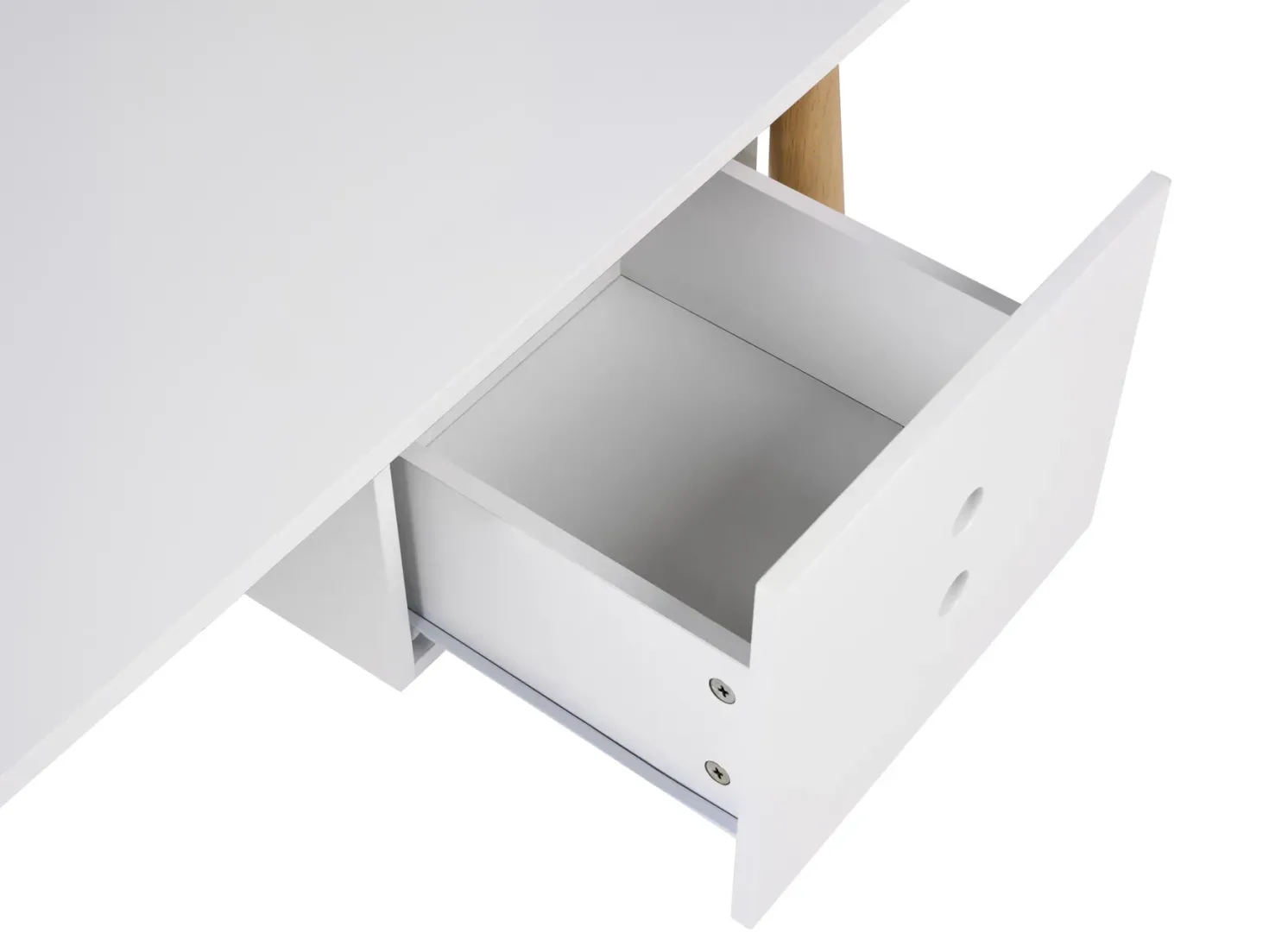 Skrivebord FENESTRA Lysebrun/hvid 120 cm 50 cm