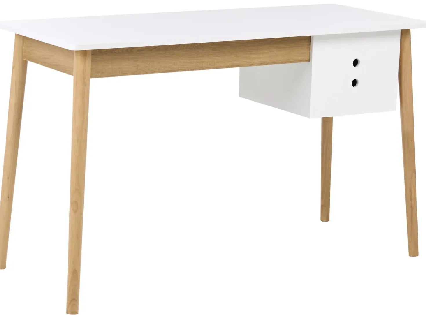 Skrivebord FENESTRA Lysebrun/hvid 120 cm 50 cm
