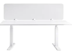 Skrivebordsdeler SPLIT 180 x 50 cm Cremehvid