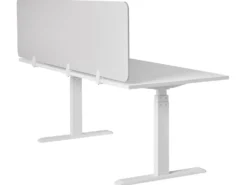 Skrivebordsdeler SPLIT 180 x 50 cm Cremehvid