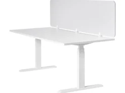 Skrivebordsdeler SPLIT 180 x 50 cm Cremehvid