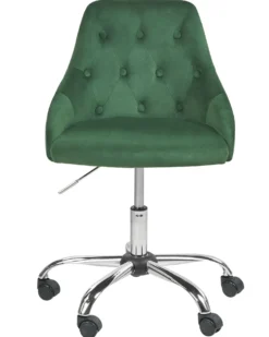 Skrivebordsstol PARRISH Velour Smaragdgrøn