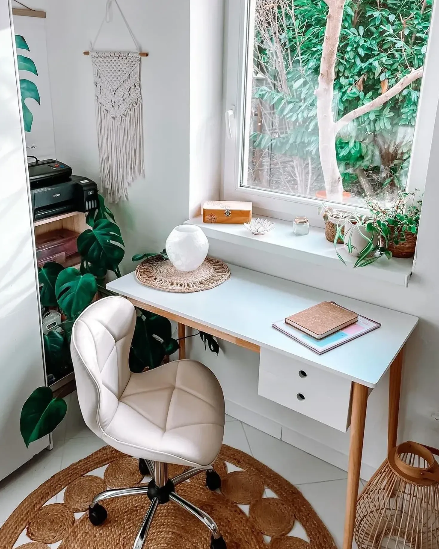 Skrivebordsstol VALETTA Kunstlæder Beige