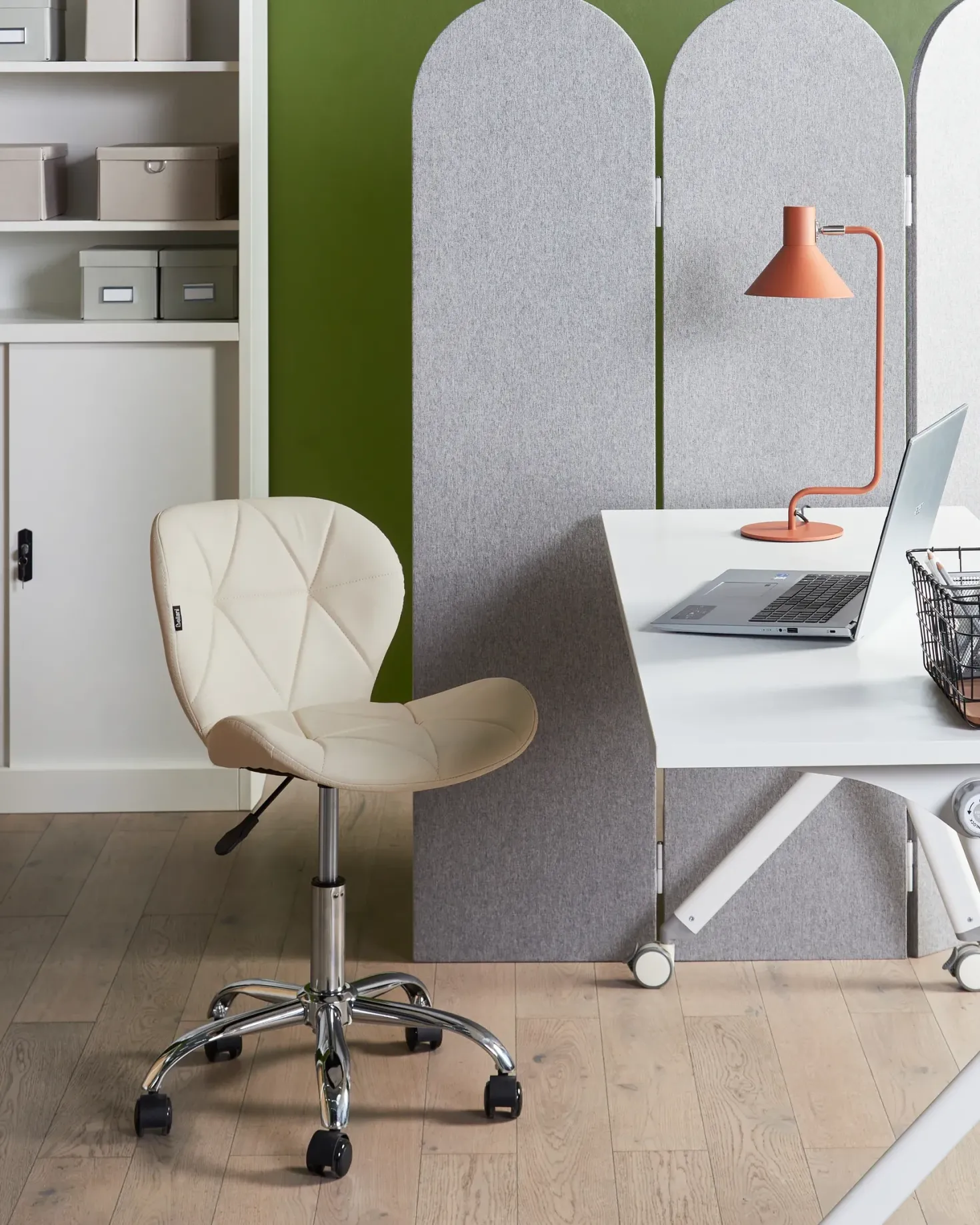 Skrivebordsstol VALETTA Kunstlæder Beige