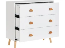 3 skuffers commode CLOUDY Hvid