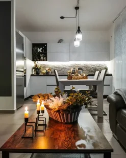 Sofabord ASTON Brun/sort
