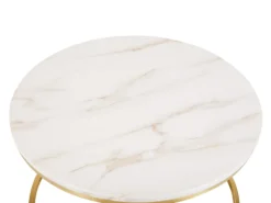 Sofabord CORAL Marmor/guld