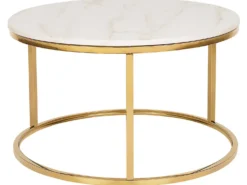 Sofabord CORAL Marmor/guld