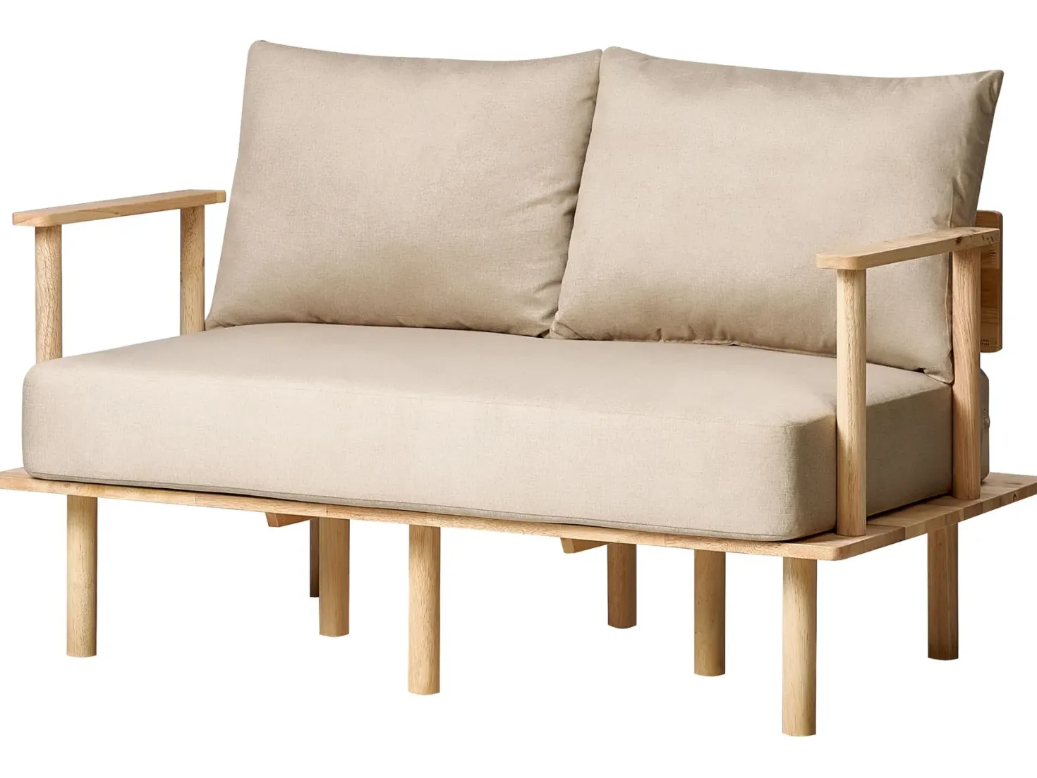 Sofa 2 personers ASKER Sand Beige