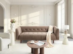 Sofa 3 personers BYSKE Boucle Brun