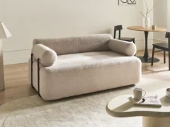 Sofa 2 personers ELVA Boucle Beige