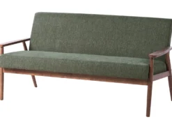 Sofa 3 personers ESRUM Mørkebrun/ Grøn