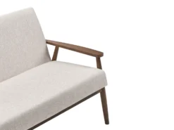 Sofa 3 personers ESRUM Mørkebrun/beige