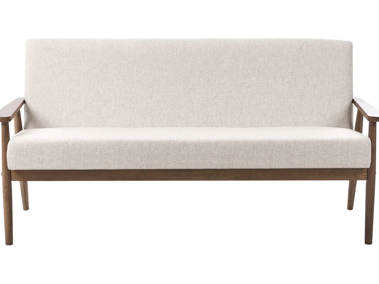 Sofa 3 personers ESRUM Mørkebrun/beige