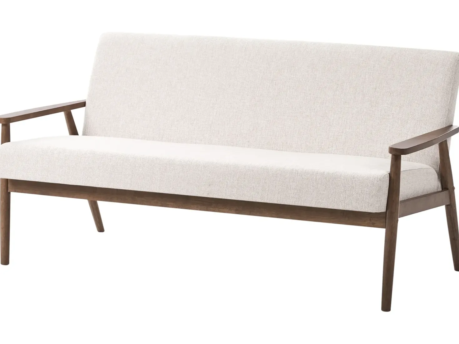 Sofa 3 personers ESRUM Mørkebrun/beige