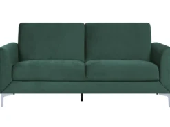 Sofa 3 personers FENES Velour Mørkegrøn