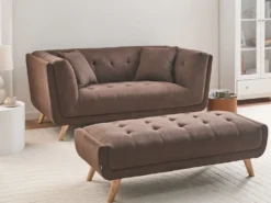 Sofa 2 personers HABO Mørkebrun