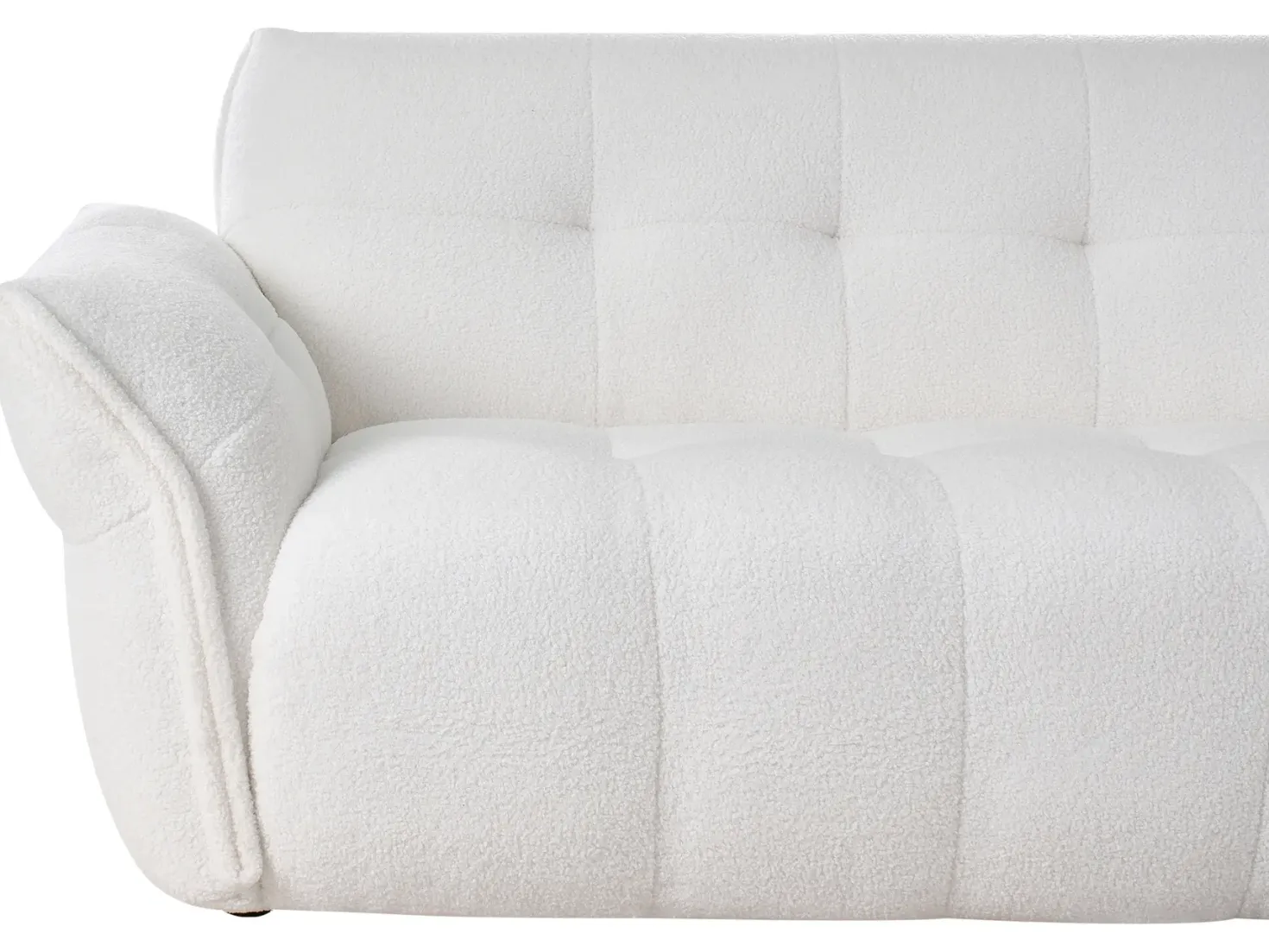 Sofa 2 personers HALBA Boucle Hvid