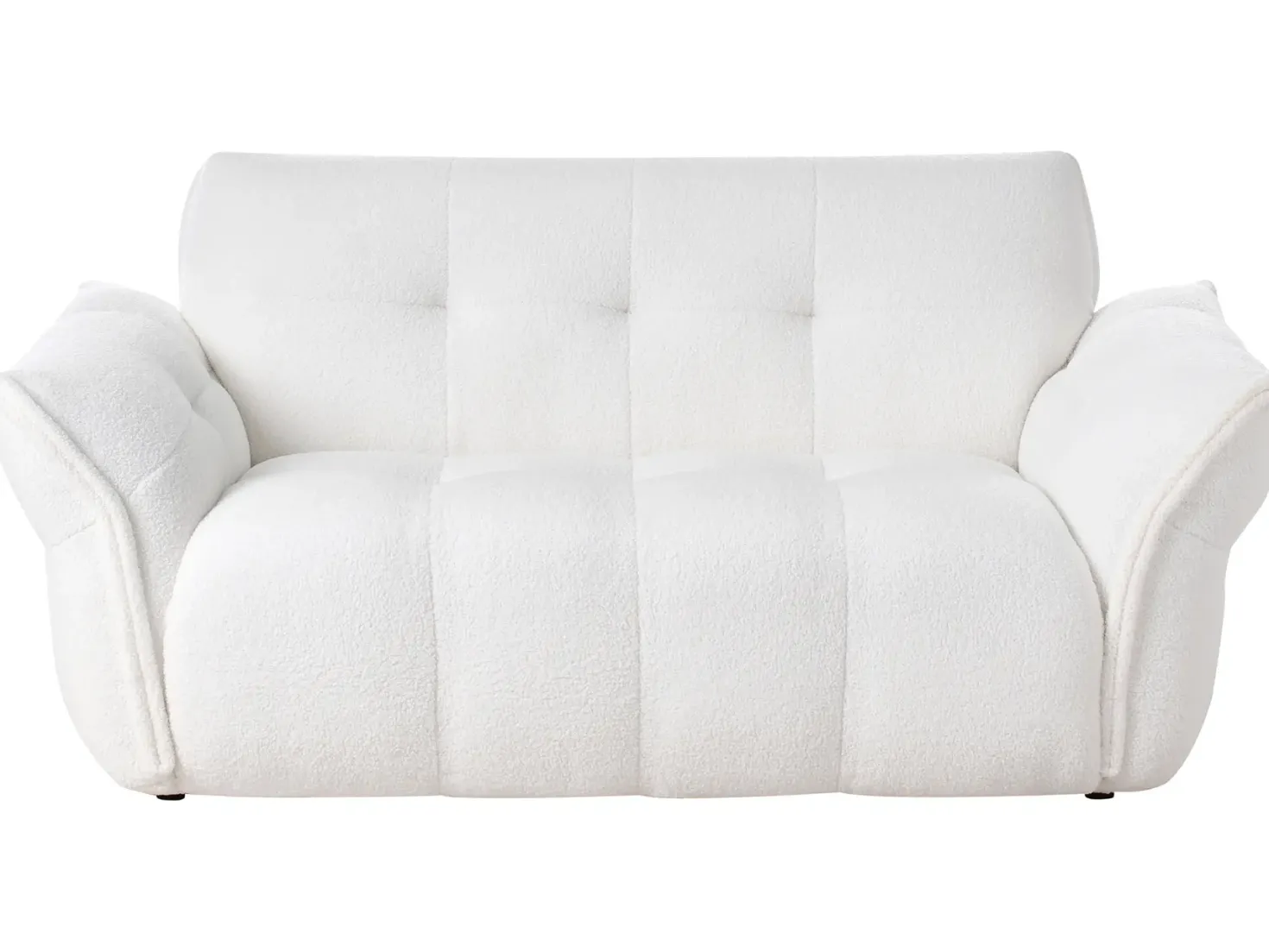 Sofa 2 personers HALBA Boucle Hvid