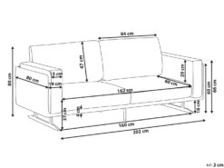 Sofa 3 personers IDRE Hvid