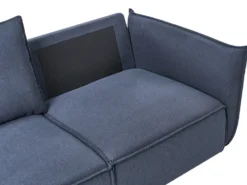 Sofa 3 personers KUNES Mørkeblå