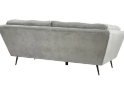 Sofa 3 personers LENVIK Velour Grå