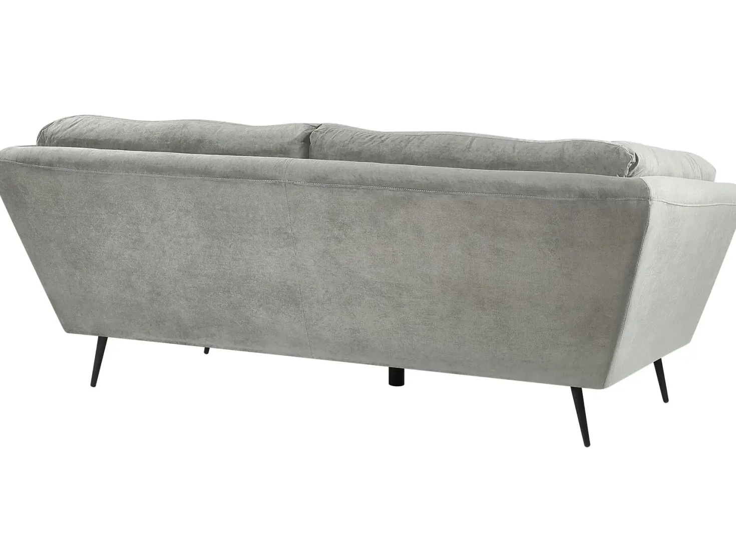 Sofa 3 personers LENVIK Velour Grå