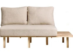 Sofa 2 personers SALO Boucle Beige med sofabord