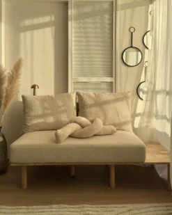 Sofa 2 personers SALO Boucle Beige med sofabord