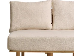 Sofa 2 personers SALO Boucle Beige med sofabord