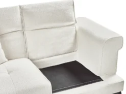 Sofa 2 personers SKIVE Boucle Hvid