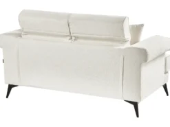 Sofa 2 personers SKIVE Boucle Hvid