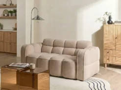 Sofa 2 personers UTANA Boucle Beige
