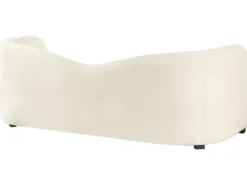 Sofa 3 personers VELTADA Velour Cremehvid