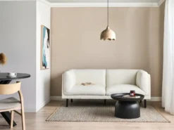 Sofa 2 personers VORGOD Boucle Cremehvid