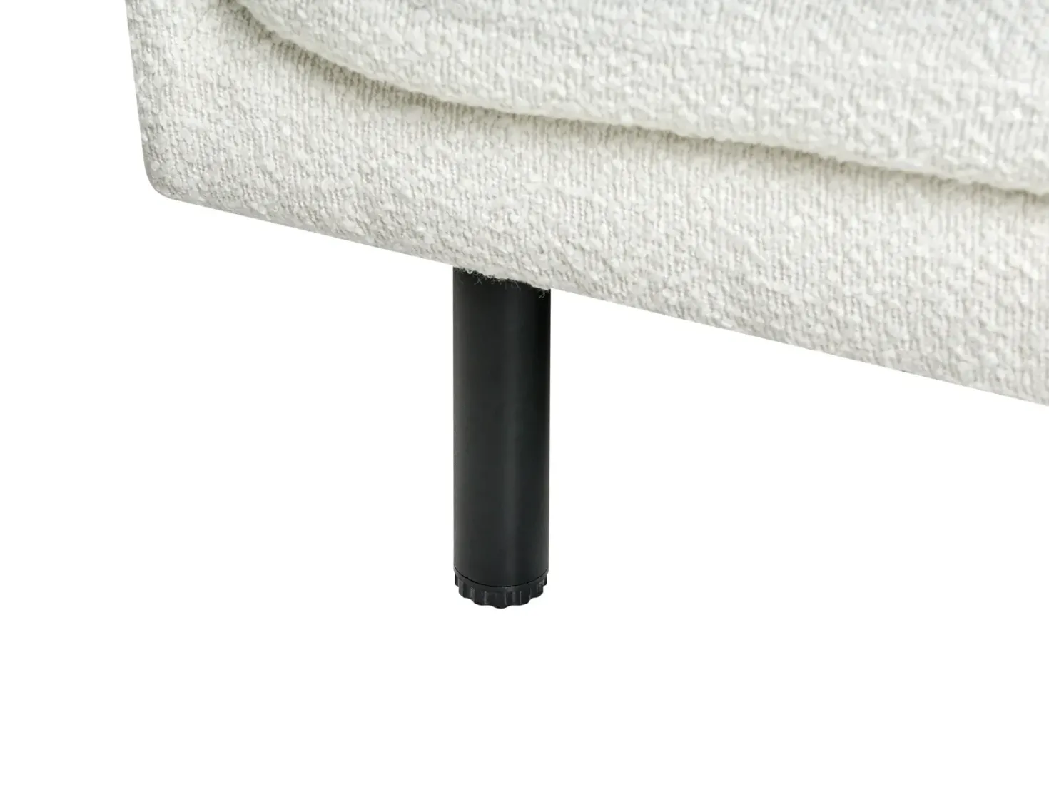 Sofa 2 personers VORGOD Boucle Cremehvid