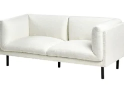 Sofa 2 personers VORGOD Boucle Cremehvid