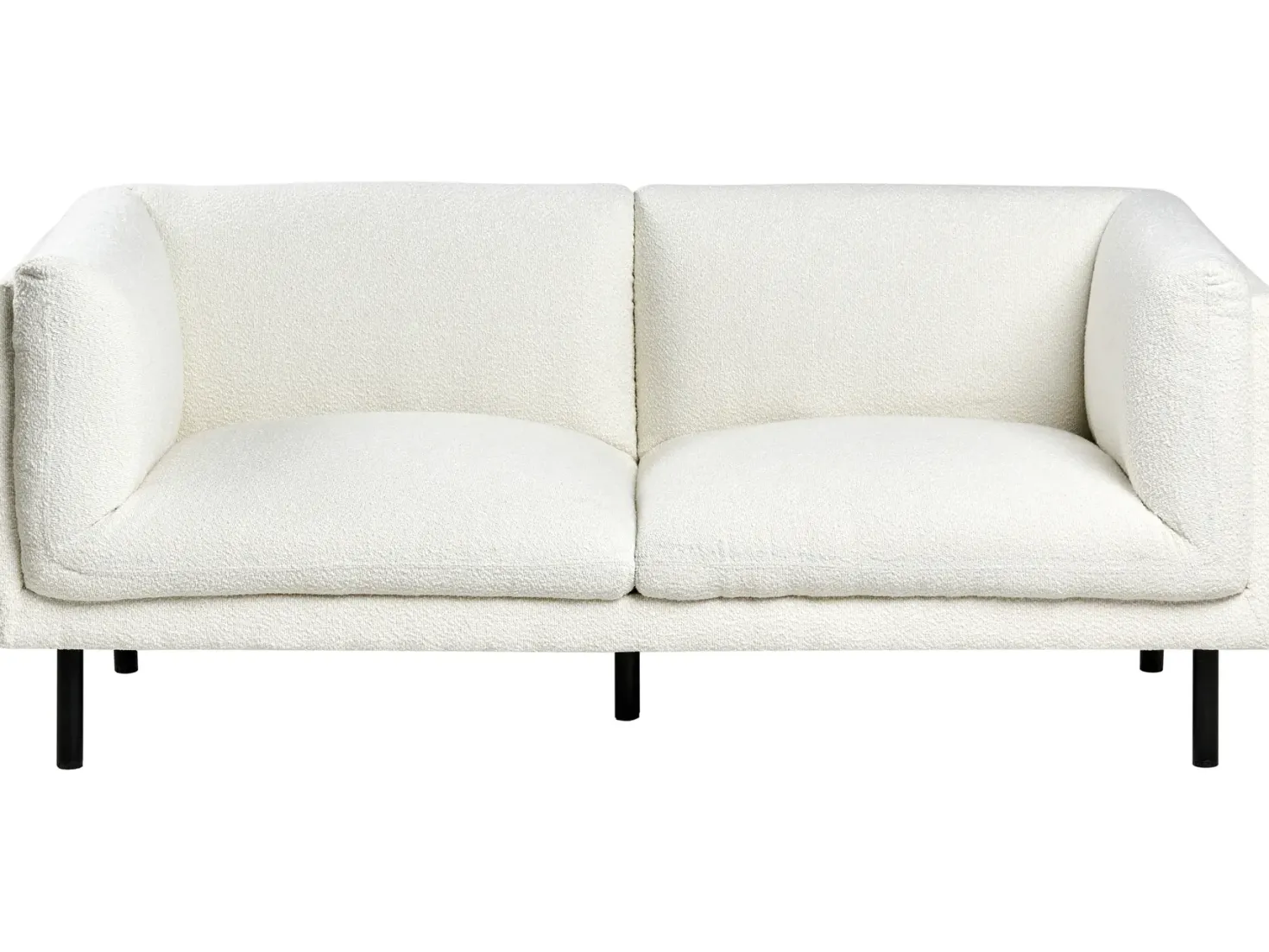 Sofa 2 personers VORGOD Boucle Cremehvid