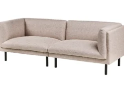 Sofa 3 personers VORGOD Lysebrun