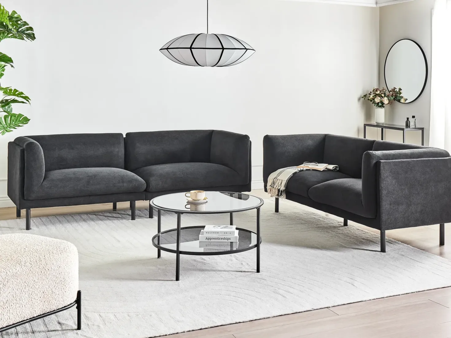 Sofa 3 personers VORGOD Sort