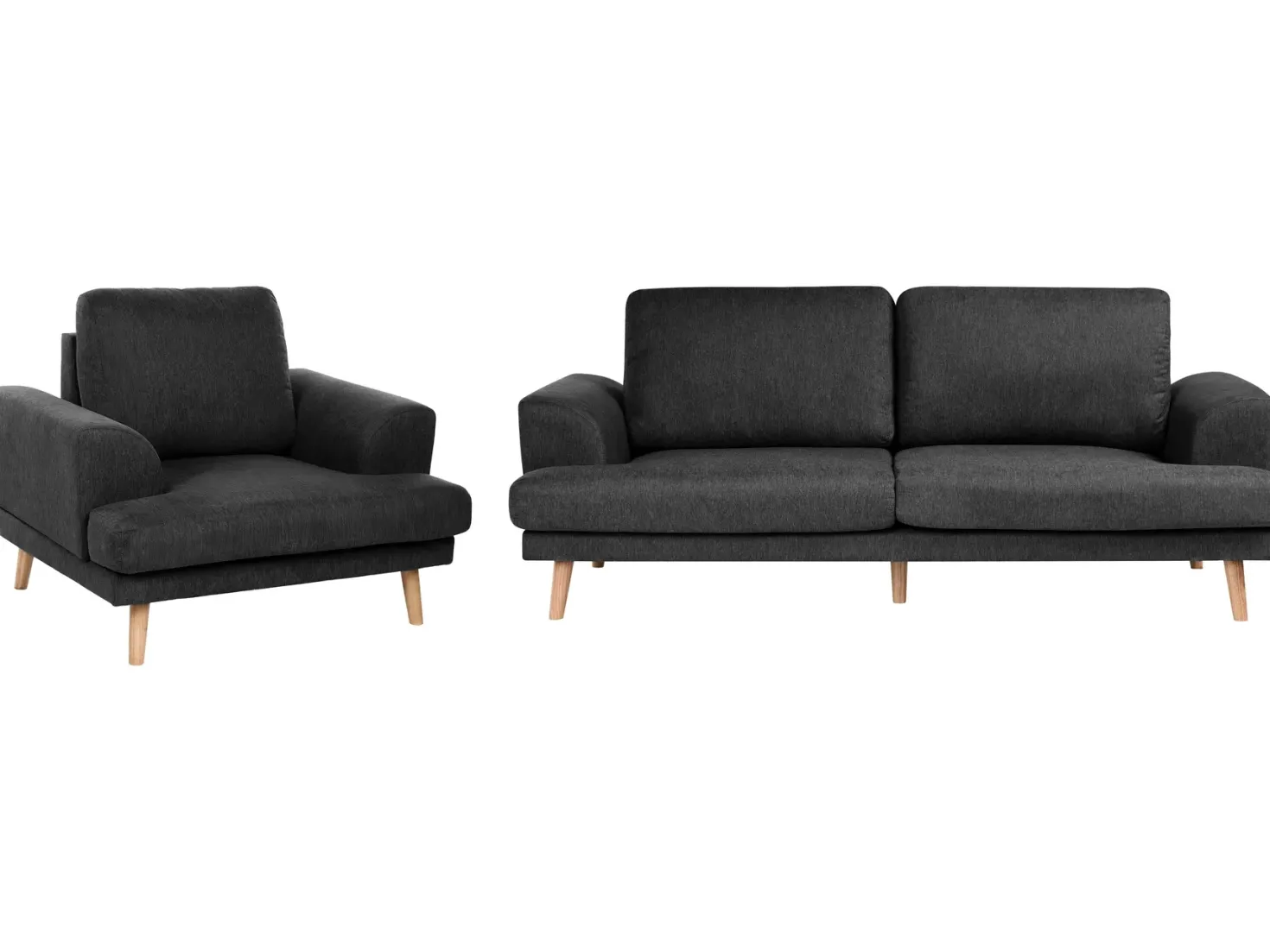 Sofasæt 4 personers KILDAL Sort