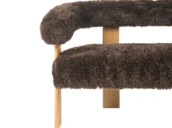 Sofasæt ILBRO Kunstig pels Mørkebrun/ Lysebrun