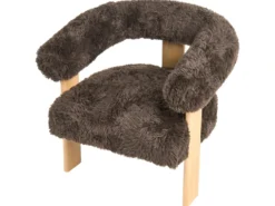 Sofasæt ILBRO Kunstig pels Mørkebrun/ Lysebrun