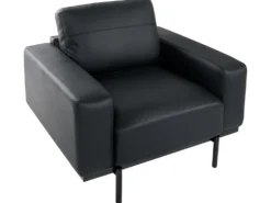 Sofasæt 6 personers SOVIK Kunstlæder Sort